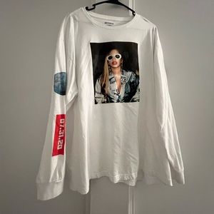 BIK Photo White Long Sleeve Tee